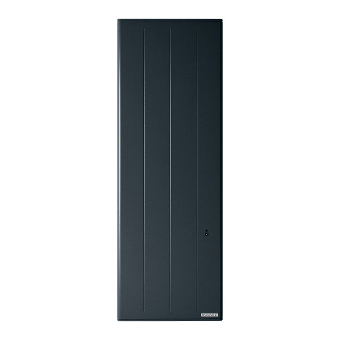 Radiateur Thermor vertical noir, panneau design moderne pour chauffage mural