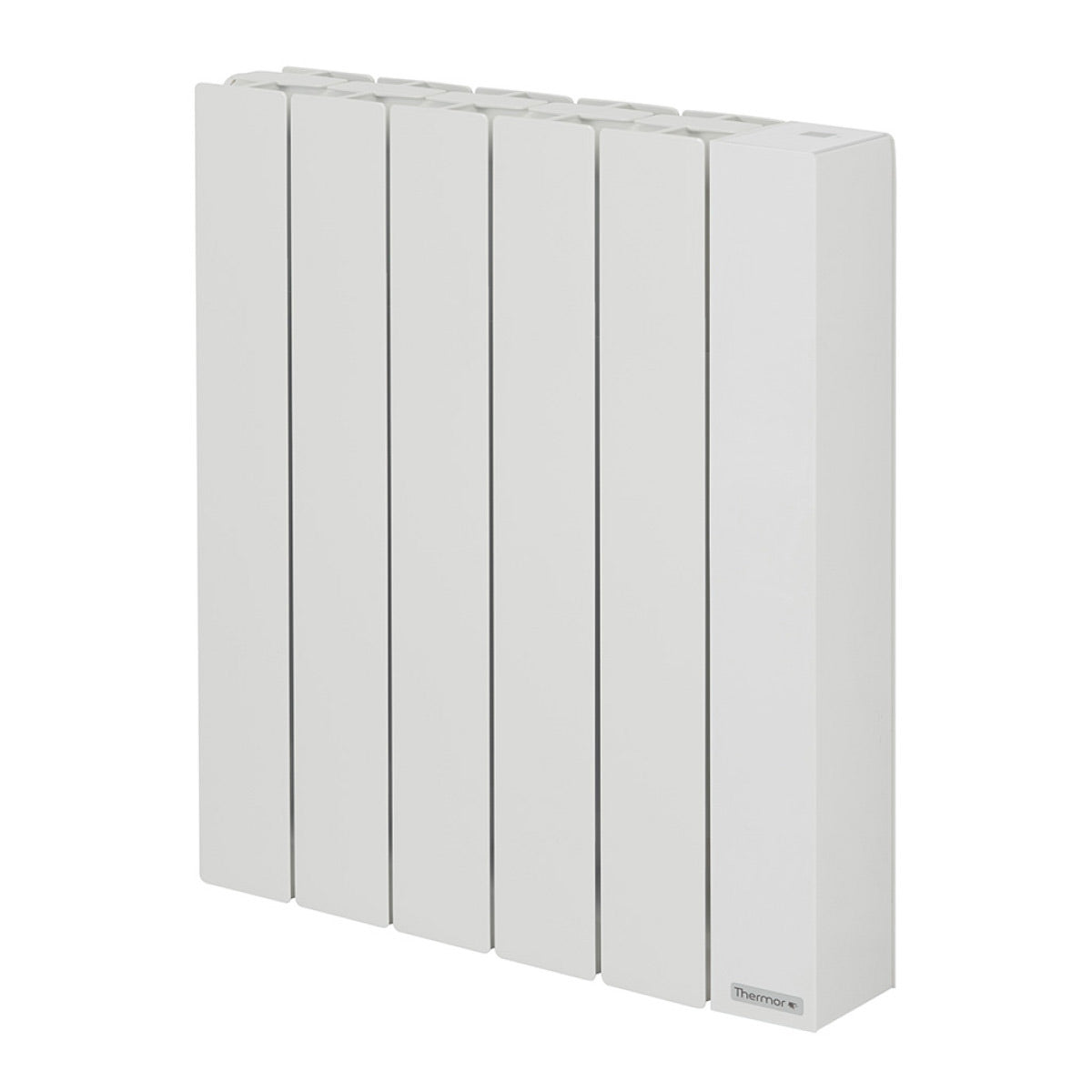 Radiateur blanc Thermor en aluminium à panneaux verticaux, produit de chauffage moderne