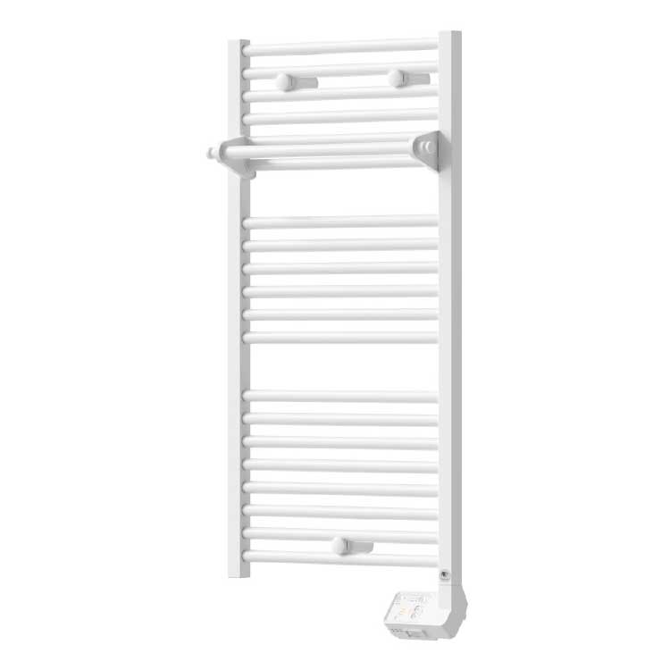 Radiateur sèche-serviettes Atlantic blanc, design moderne, électrique, pour salle de bain.