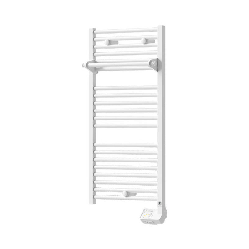 Sèche-serviettes Acova blanc mural électrique avec commandes intégrées, design moderne.