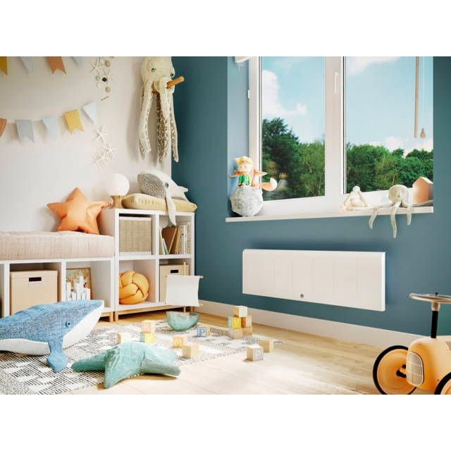 THERMOR Radiateur connecté chaleur douce KENYA 4 plinthe blanc - Mister PRO