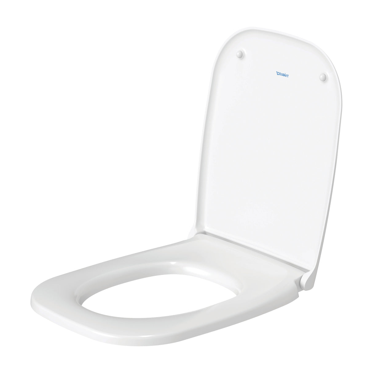 Abattant WC Duravit blanc, type siège de toilette, couleur blanche.