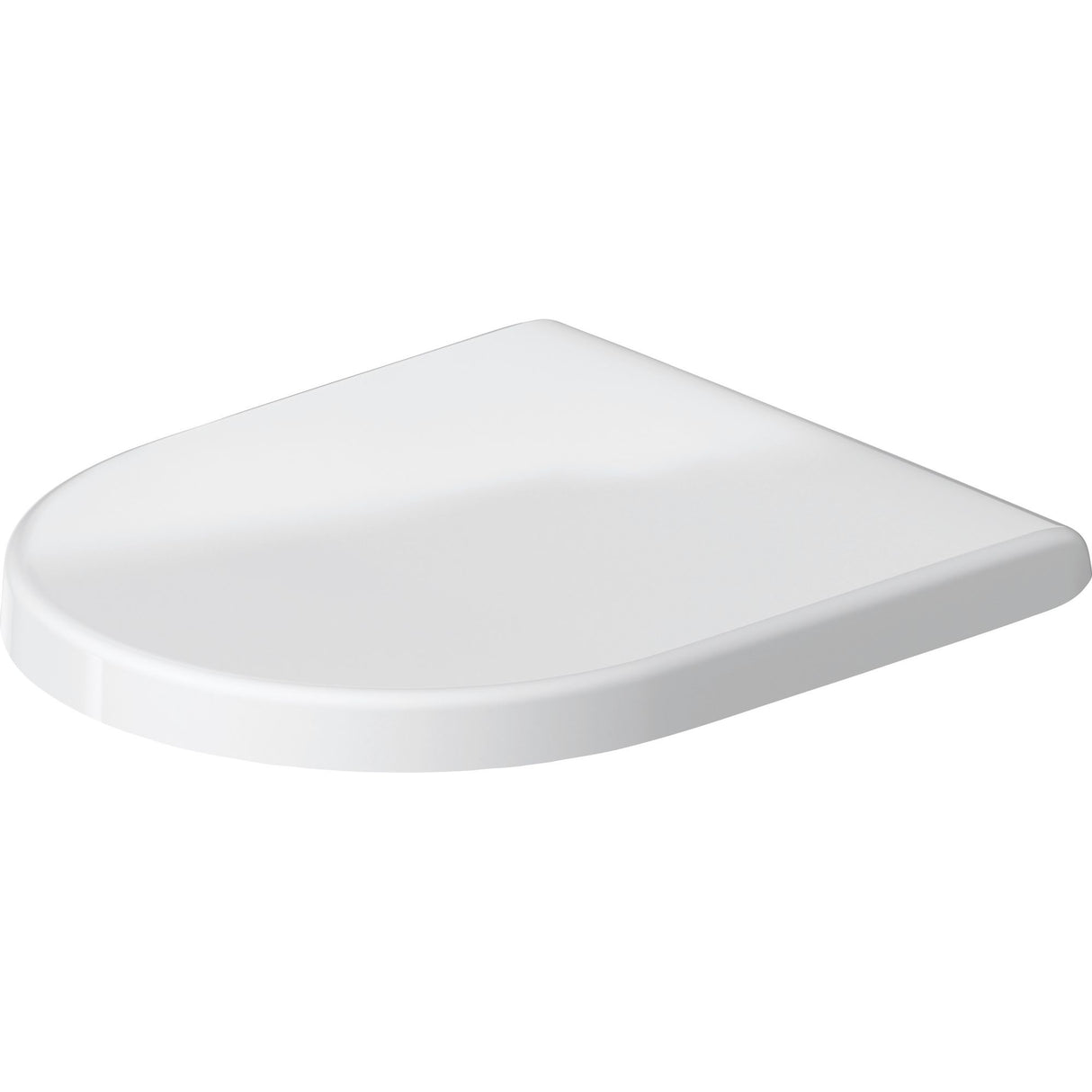Abattant WC blanc Grohe, siège de toilette moderne en plastique blanc.