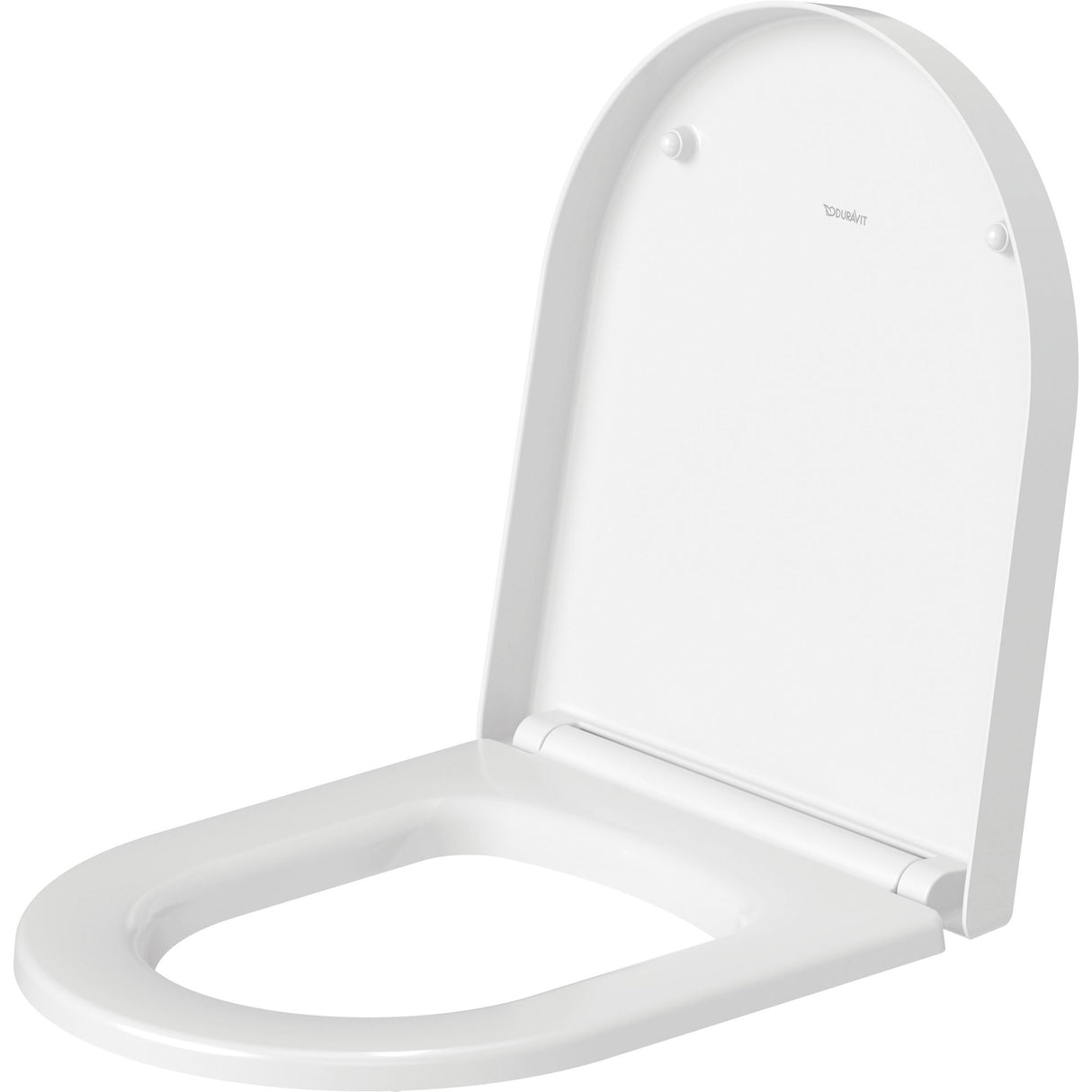 Abattant WC Duravit blanc, accessoire sanitaire en plastique de couleur blanche.