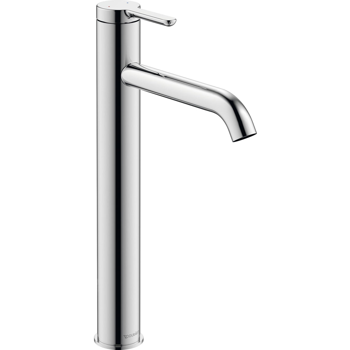 Mitigeur lavabo Duravit, robinet de salle de bain, couleur chrome brillant