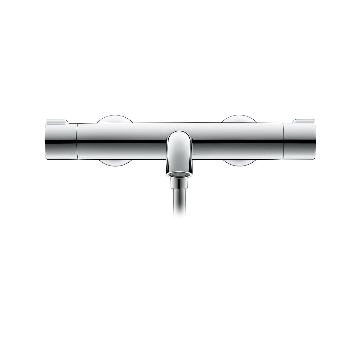 Mitigeur thermostatique Grohe chromé, robinet de douche mural, couleur argentée