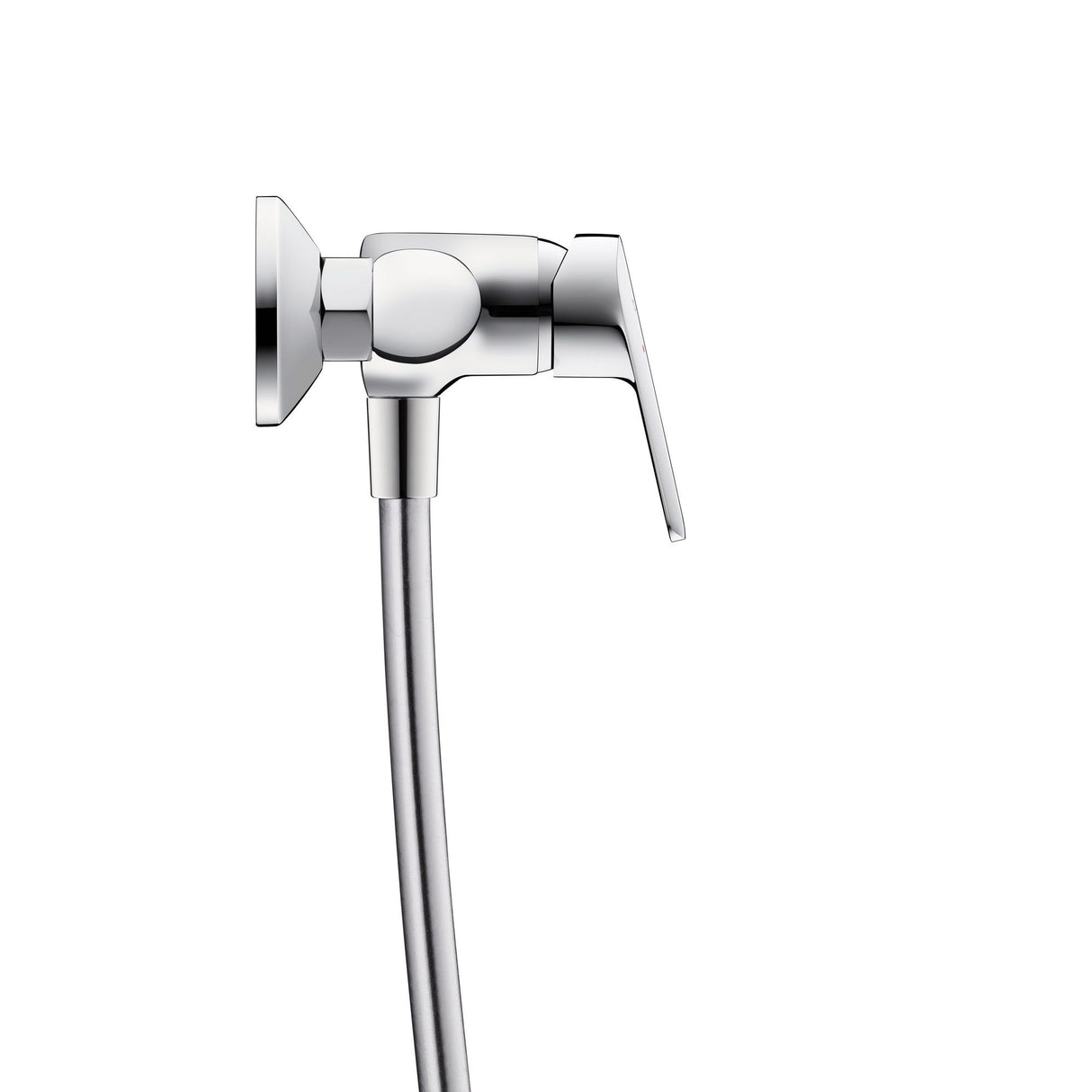 Robinet mitigeur Grohe, type mural, couleur chrome, design moderne et épuré.