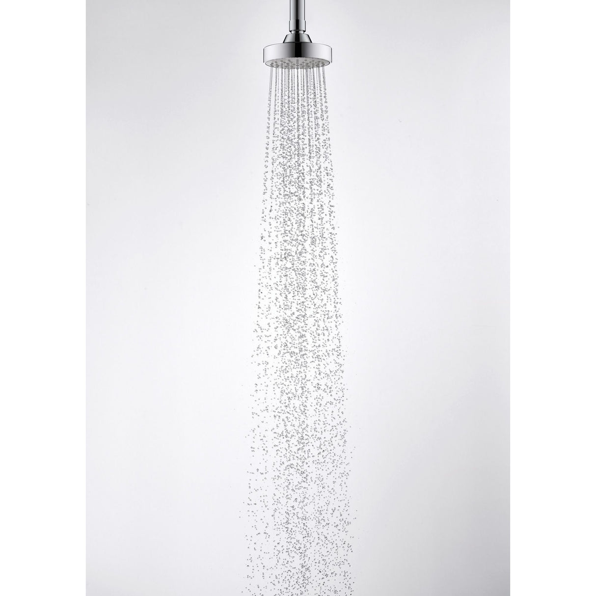 Douchette ronde Grohe, pommeau de douche chromé, design moderne, couleur argentée