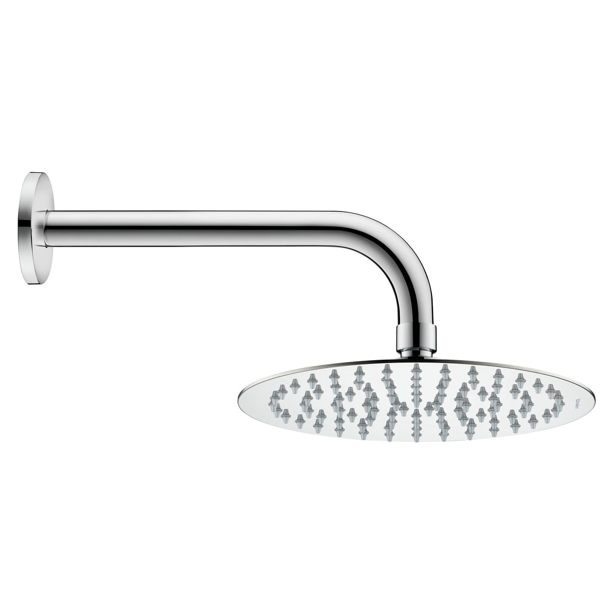 Pommeau de douche Grohe, rond, couleur chrome, design moderne mural.
