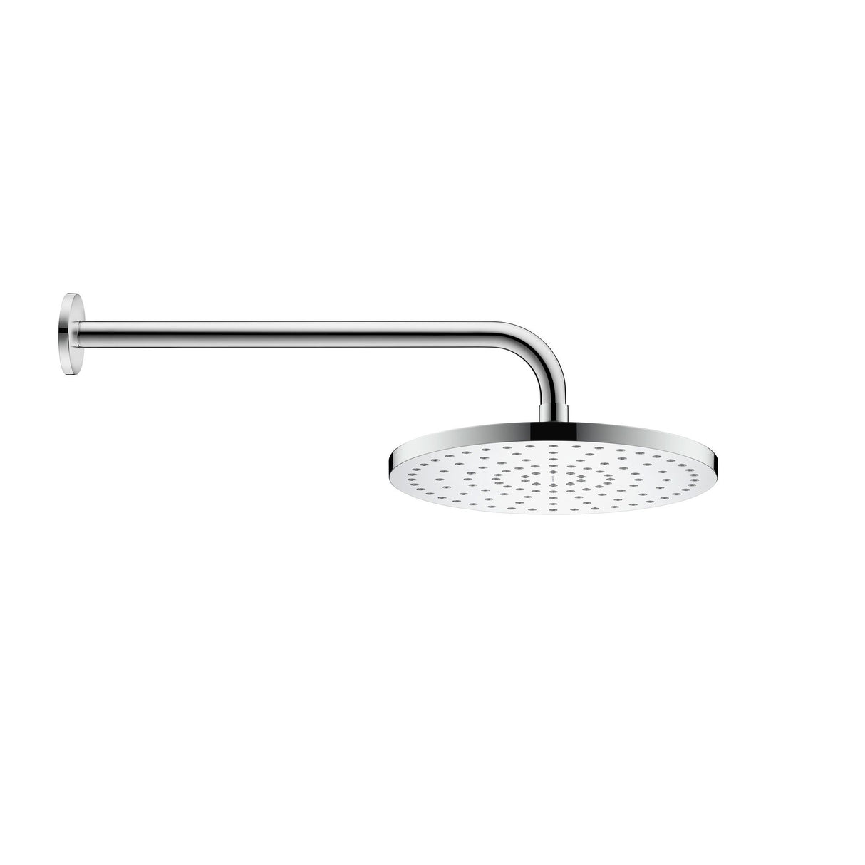 Douche de tête Grohe, pommeau rond, couleur chrome, design moderne mural