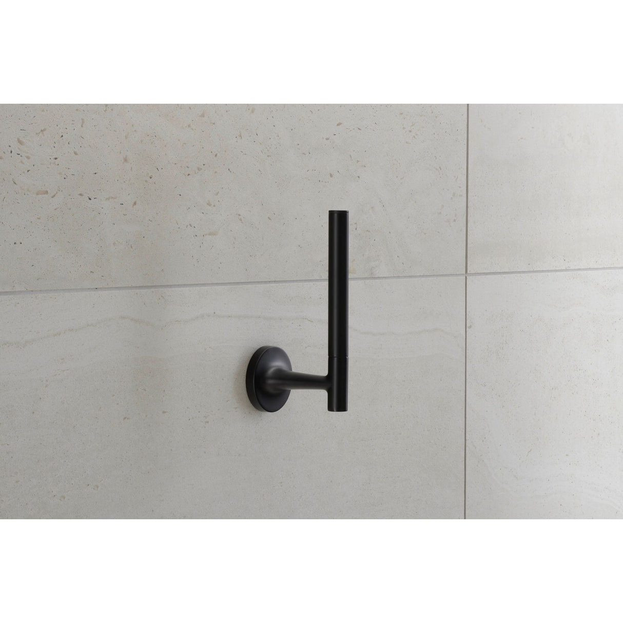 Porte-rouleau papier toilette Grohe, accessoire mural noir mat, design moderne