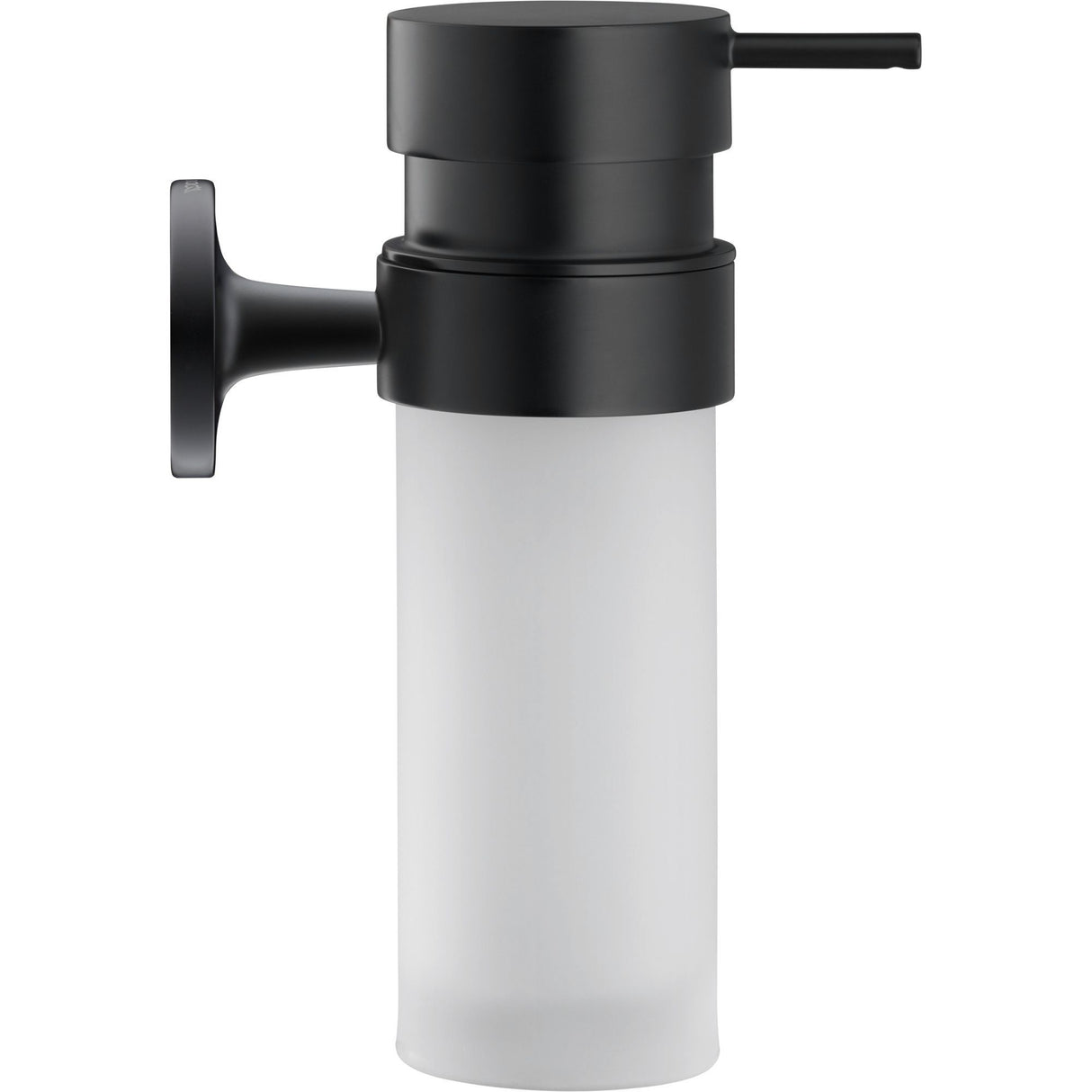 Distributeur de savon Grohe, accessoire mural, couleur noir mat.