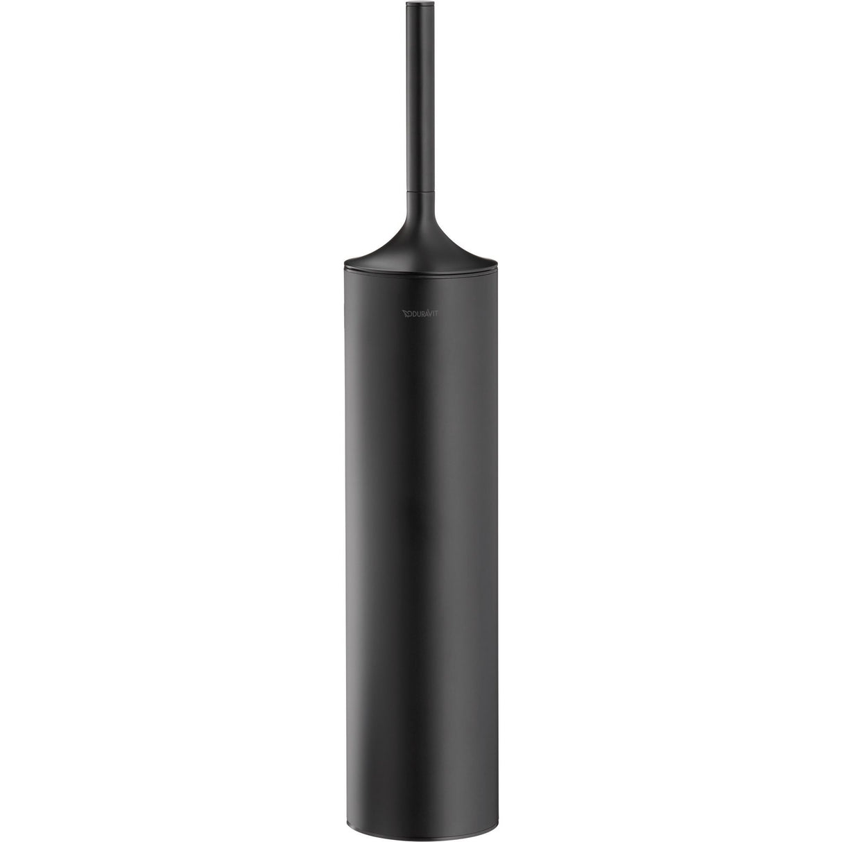 Brosse WC Duravit noire, accessoire de salle de bain au design moderne.