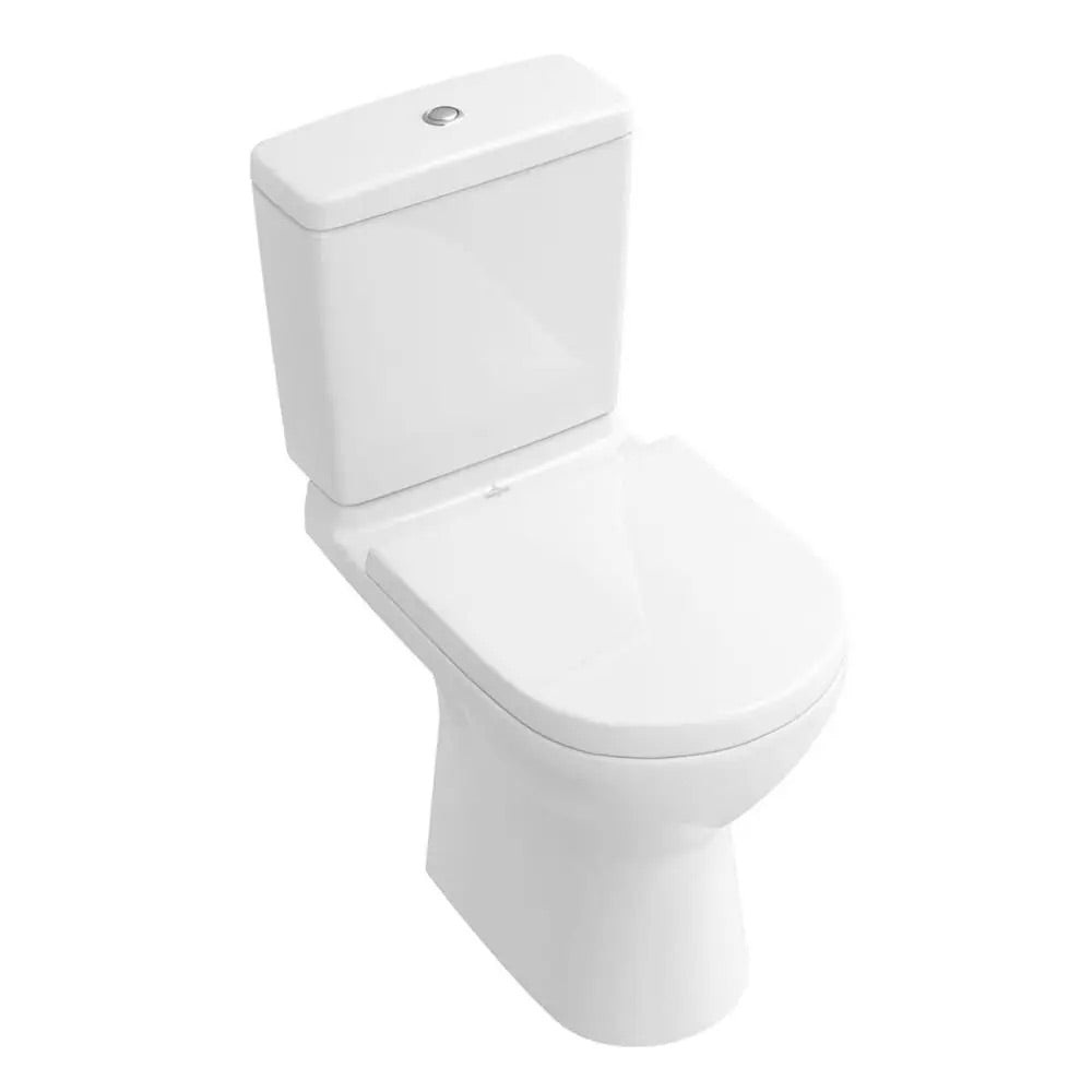 WC blanc marque Roca, cuvette à poser classique, réservoir intégré