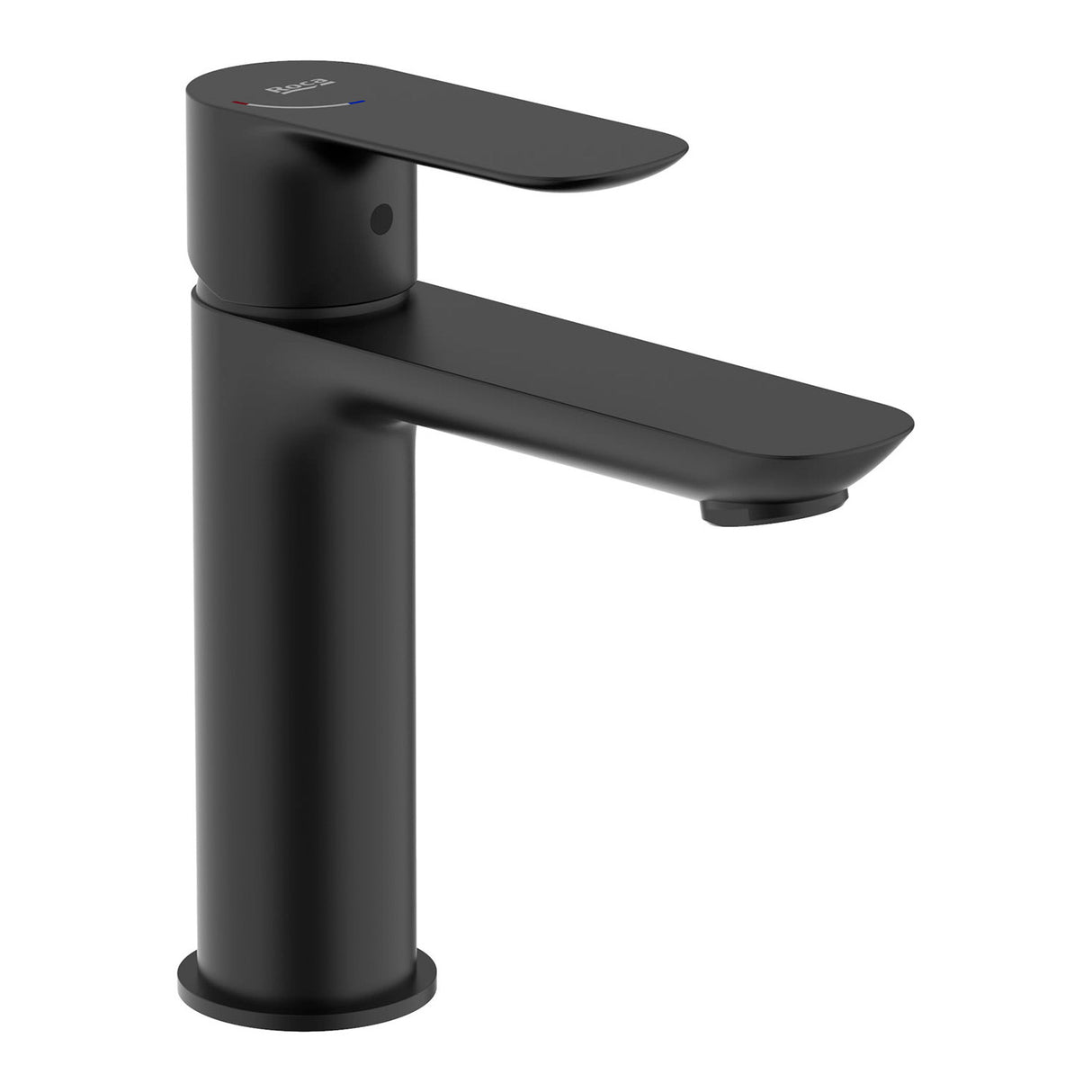 Mitigeur noir Grohe, robinetterie de salle de bain, design moderne, couleur noire.