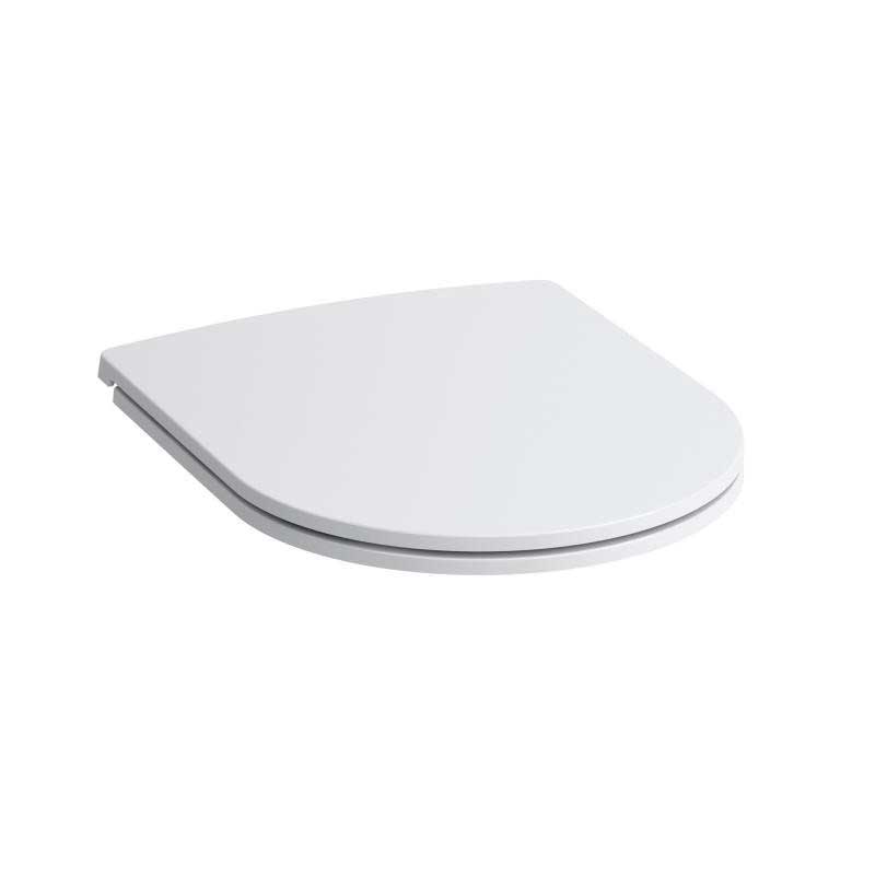 Abattant WC blanc Grohe, siège de toilette moderne en plastique, couleur blanche