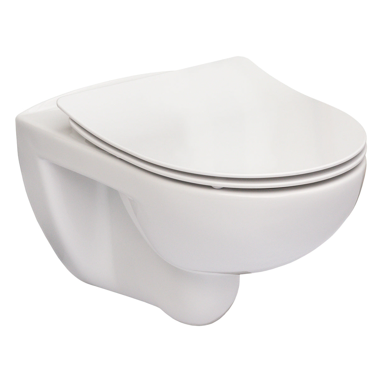 Cuvette WC suspendue blanche, marque inconnue, design moderne, sanitaire élégant.