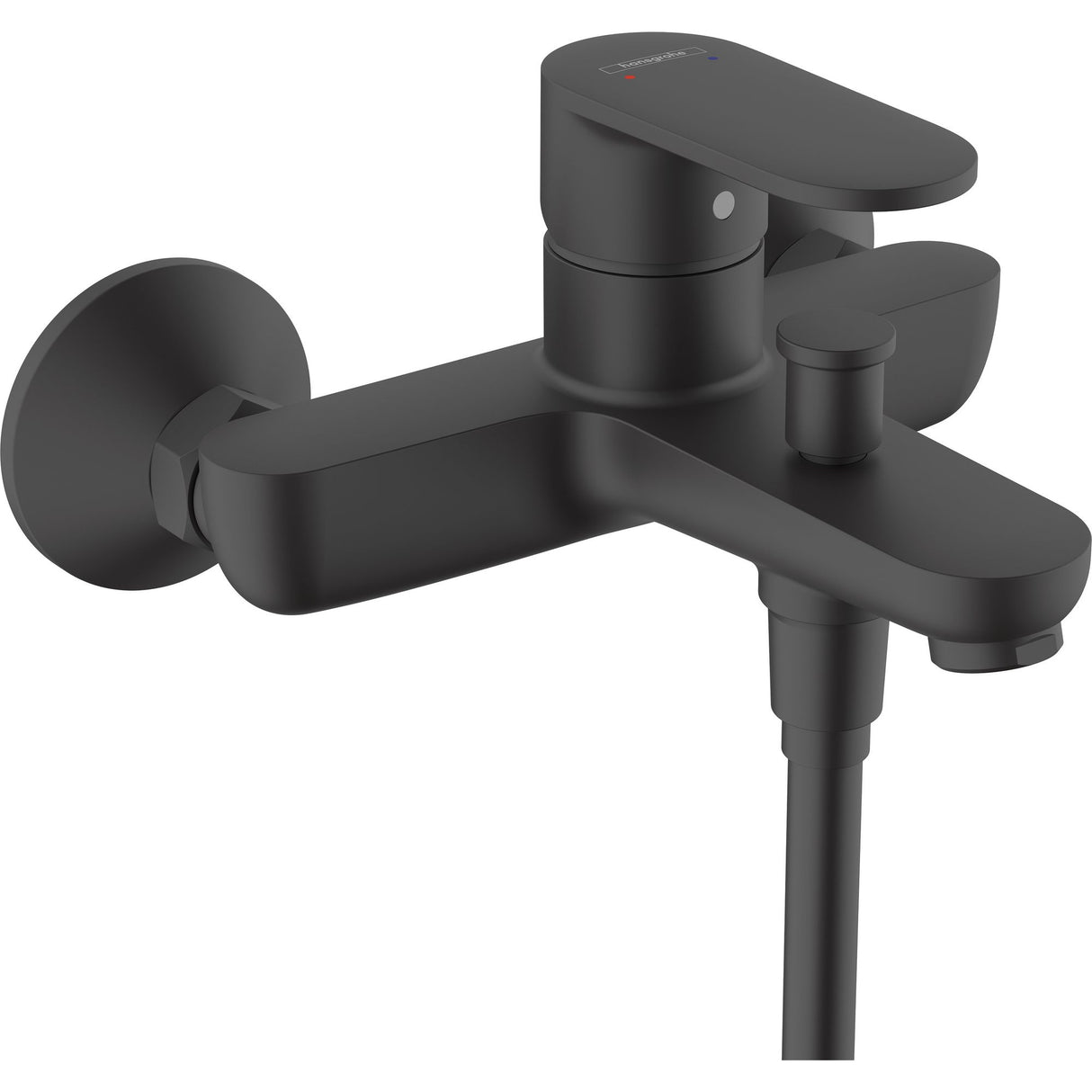 Mitigeur bain douche Grohe noir mat, robinetterie moderne pour salle de bain