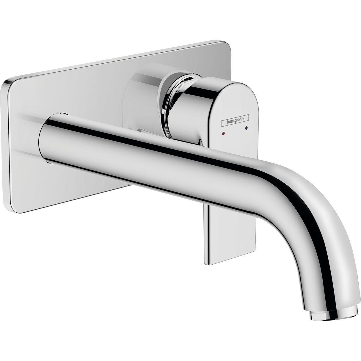 Mitigeur mural chromé Hansgrohe, robinet de salle de bain, couleur argent