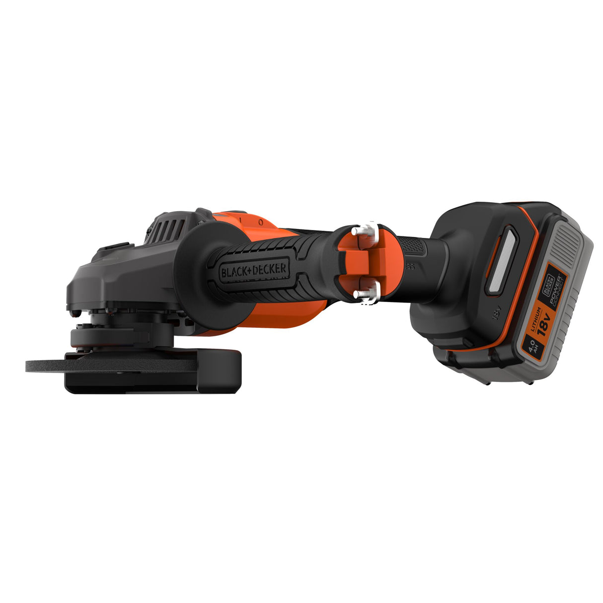 Meuleuse sans fil Black+Decker, outil électroportatif, noire et orange