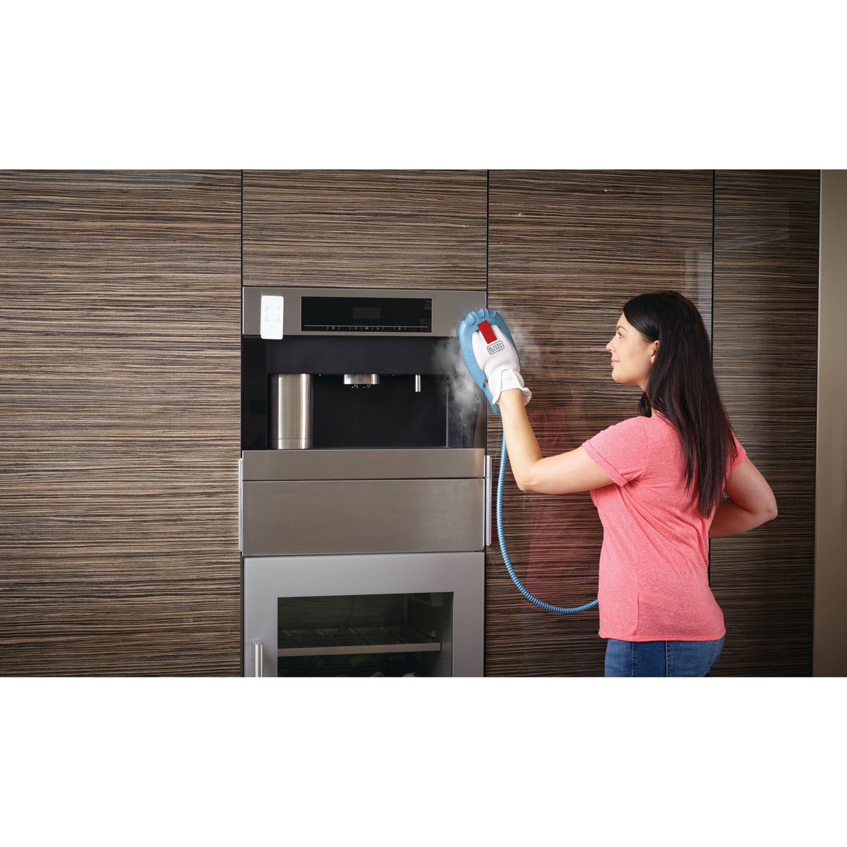 Balai vapeur 1600W - Multifonction avec gant Steamitt - 12 Accessoires - BHSM168DSM-QS
