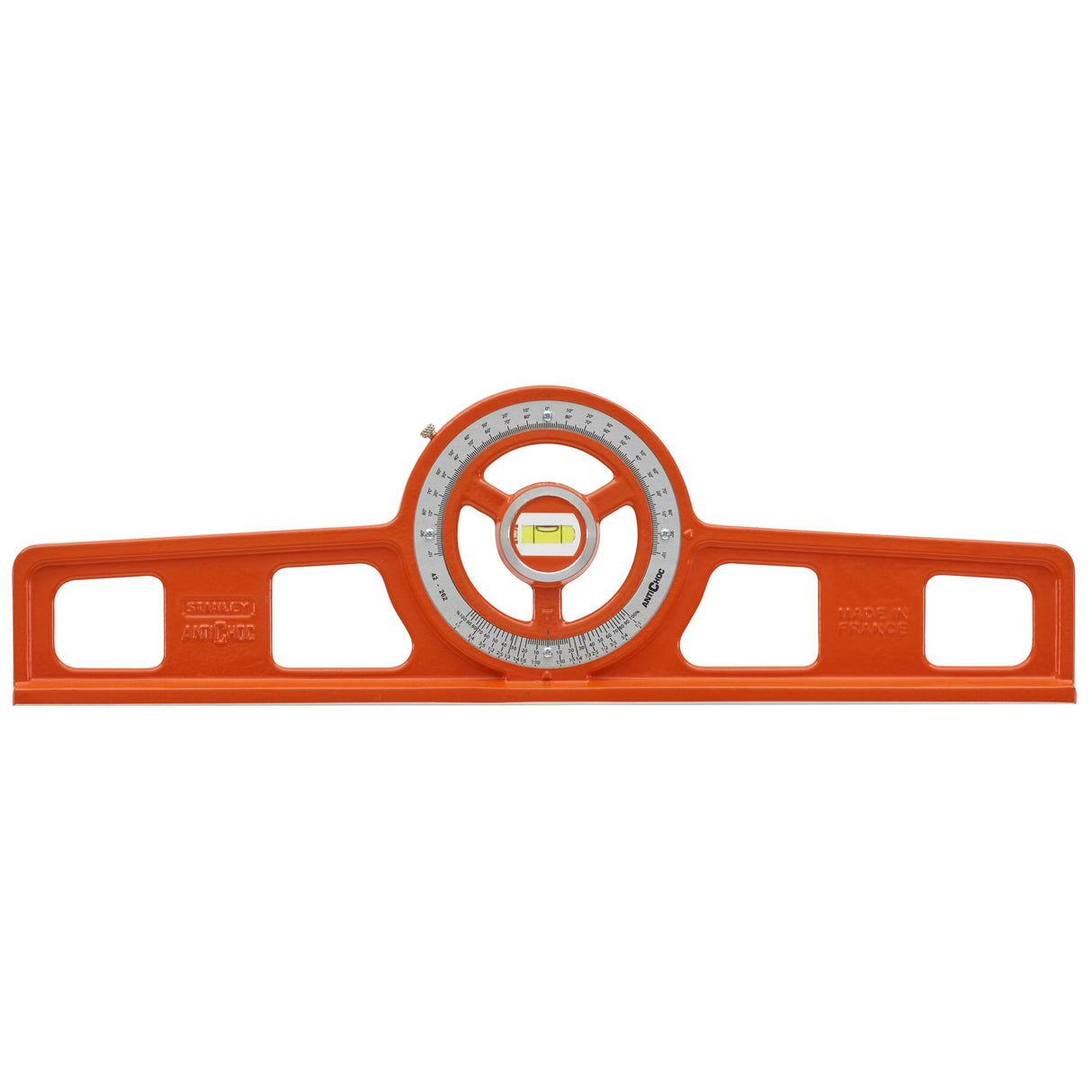 Niveau à bulle orange Stanley, outil de mesure précis pour plomberie et construction