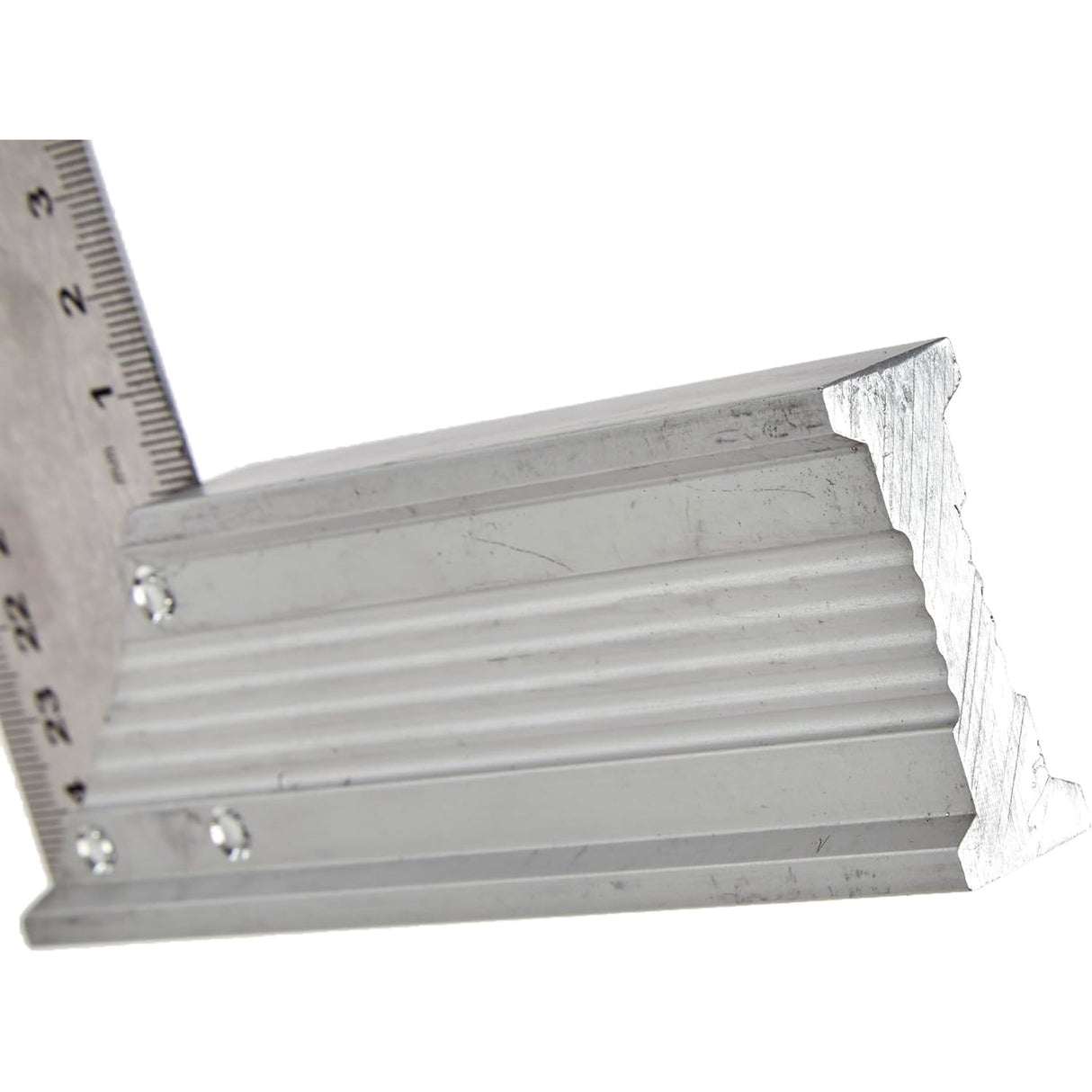 Équerre Stanley, outil de mesure, couleur argent, pour traçage et bricolage.