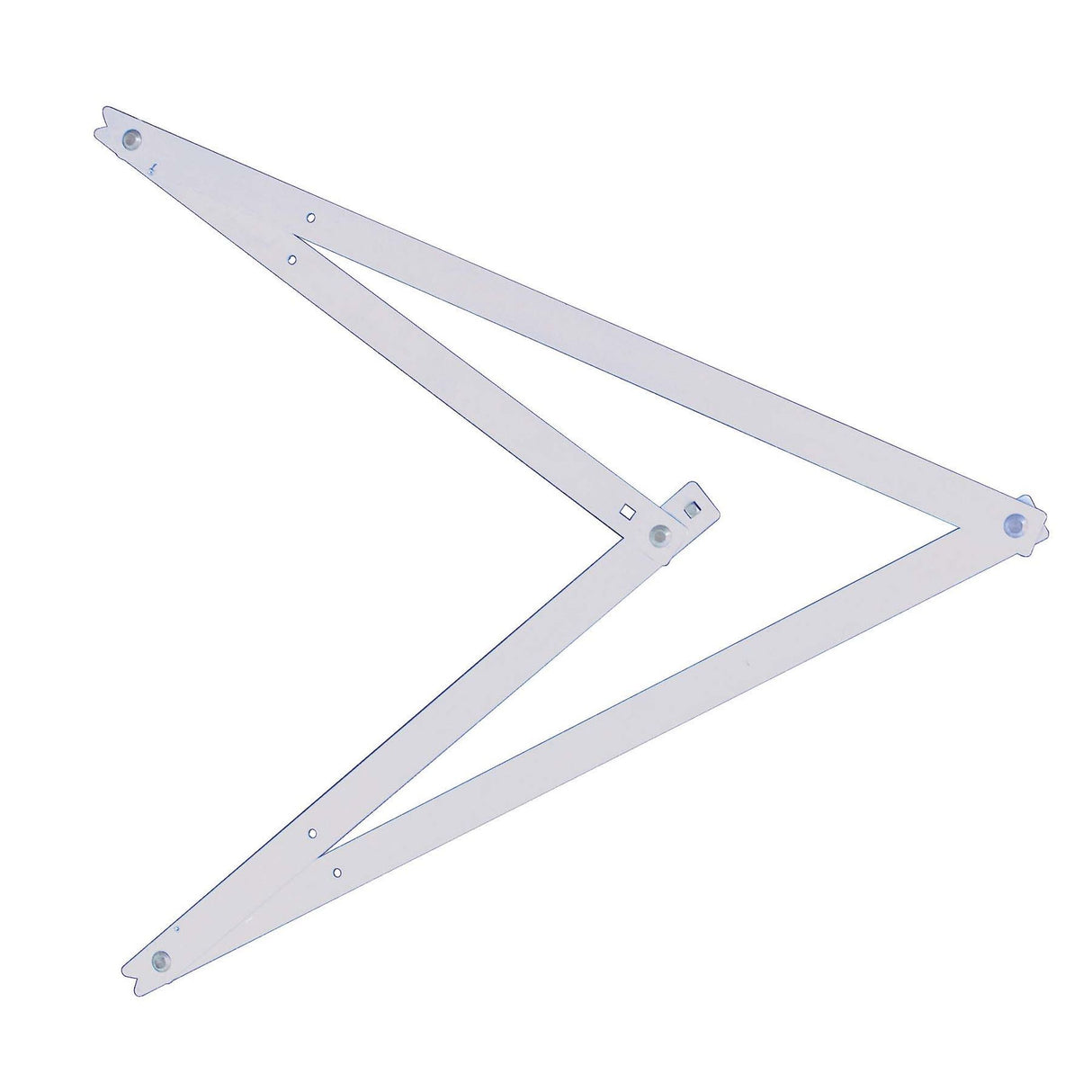Équerre pliante blanche Facom, outil de mesure en métal, couleur blanche