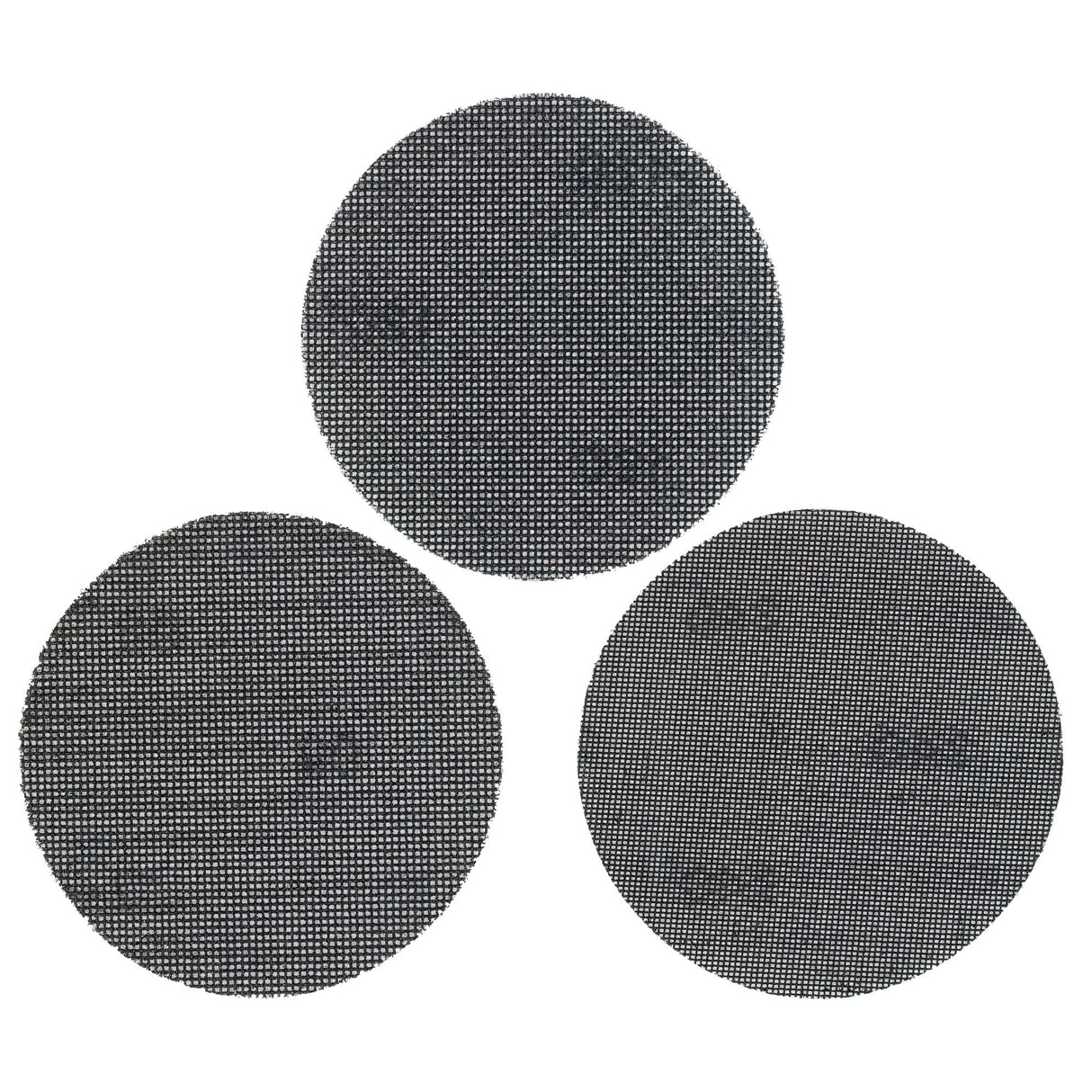 Disques abrasifs Facom, outillage, couleur noire, lot de trois pièces rondes.
