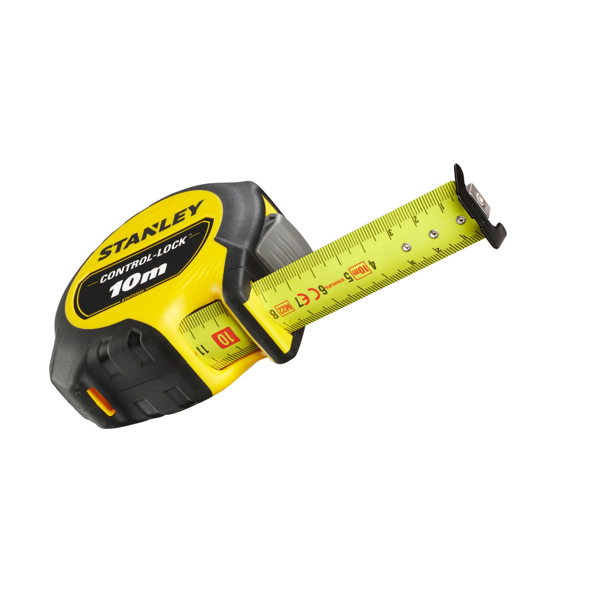Mètre ruban Stanley jaune et noir, outil de mesure 10m, marque Stanley
