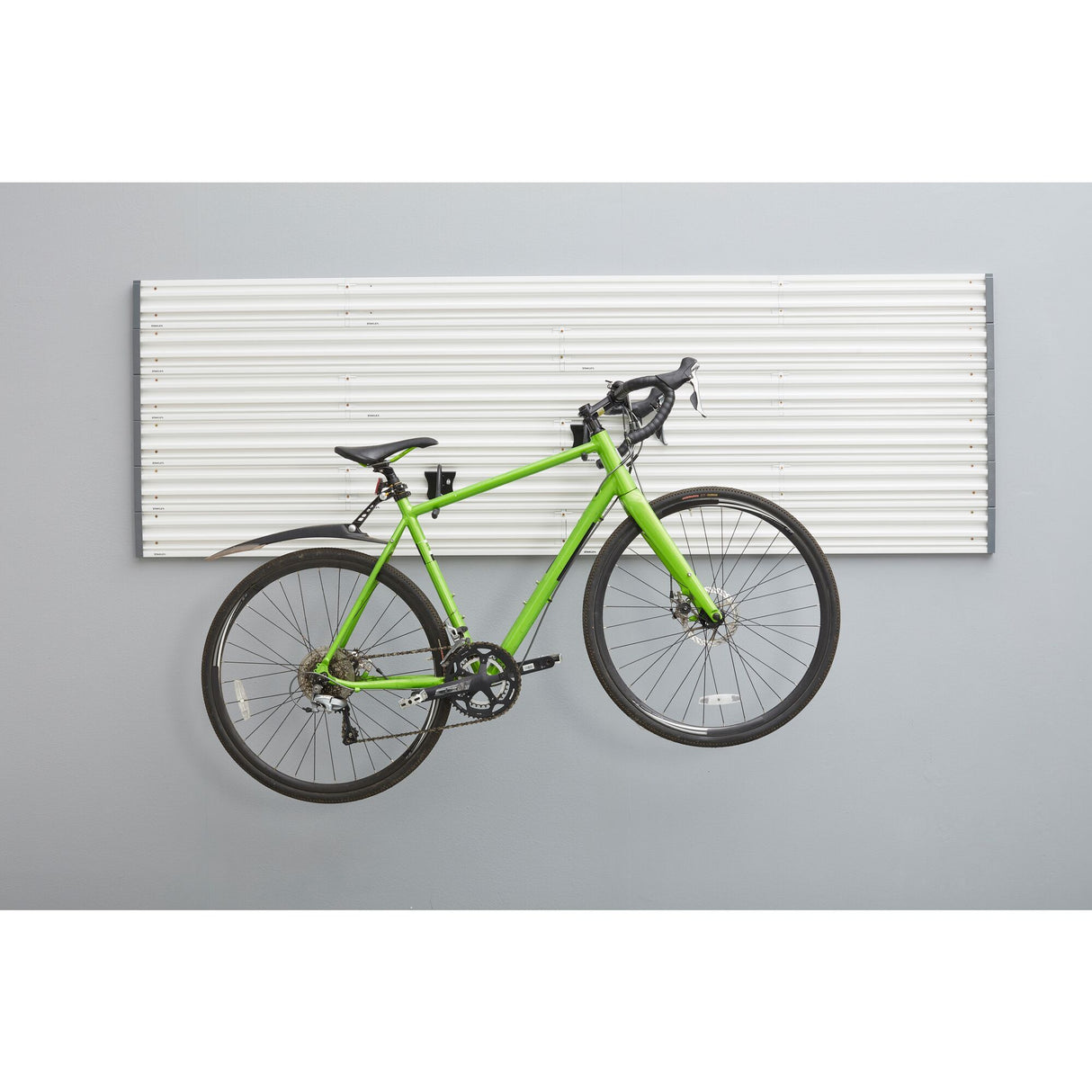 Support mural vélo Gladiator, porte-vélo mural, couleur vert et noir