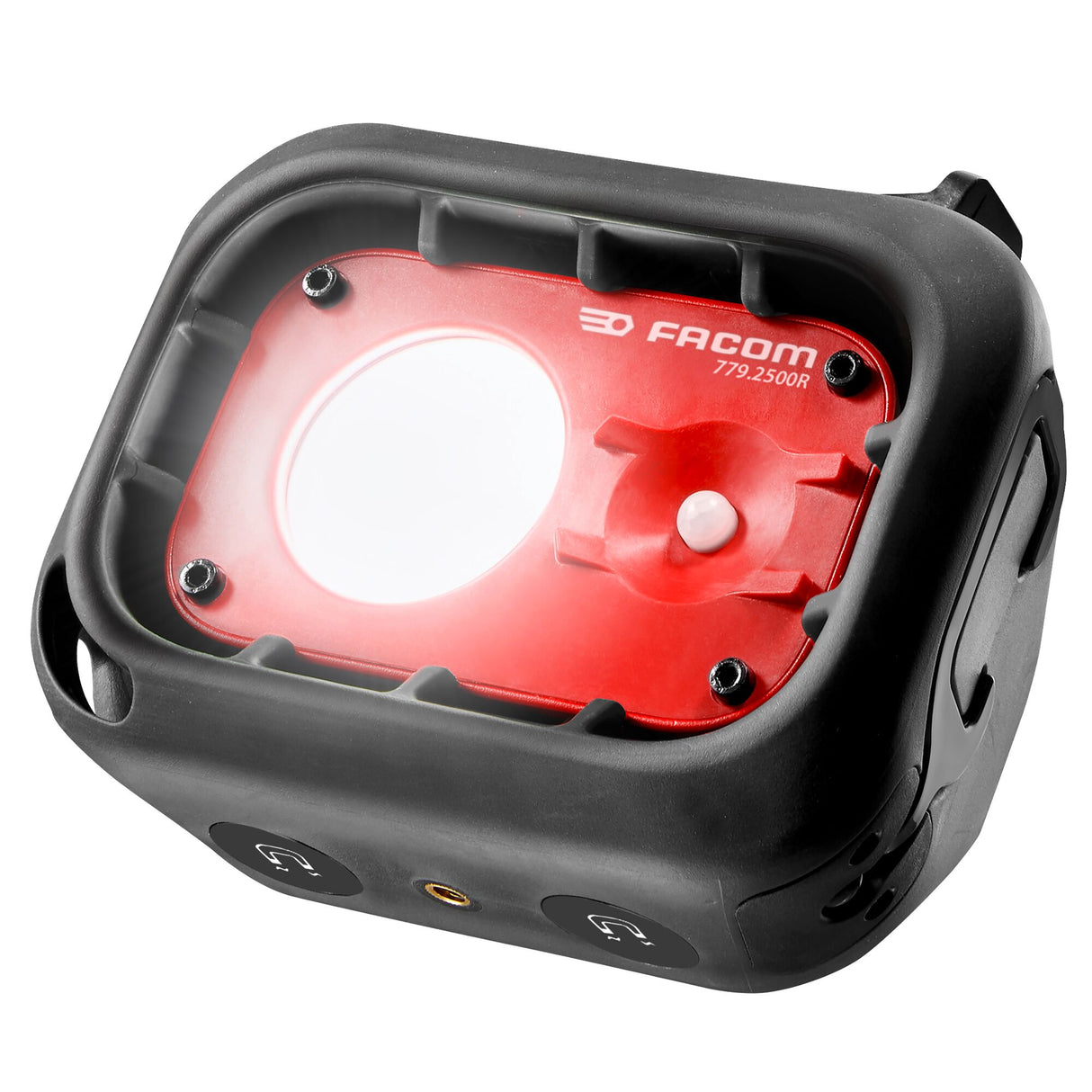 Lampe de chantier Facom, projecteur LED, noir et rouge