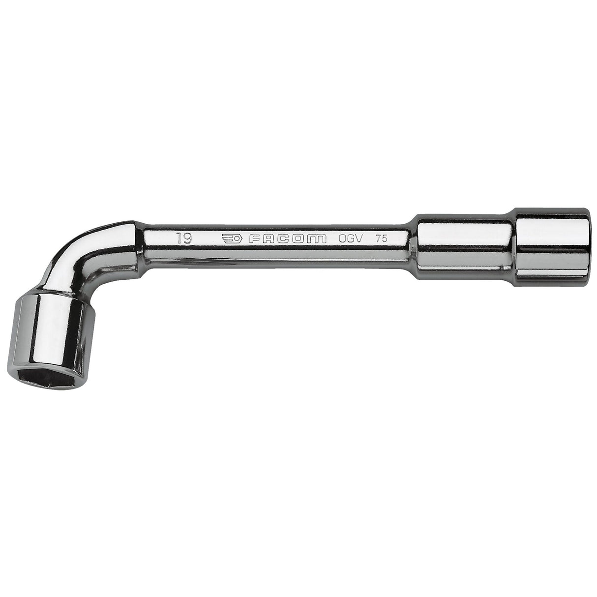 clé à pipe Facom chromée argentée, outil de plomberie et mécanique