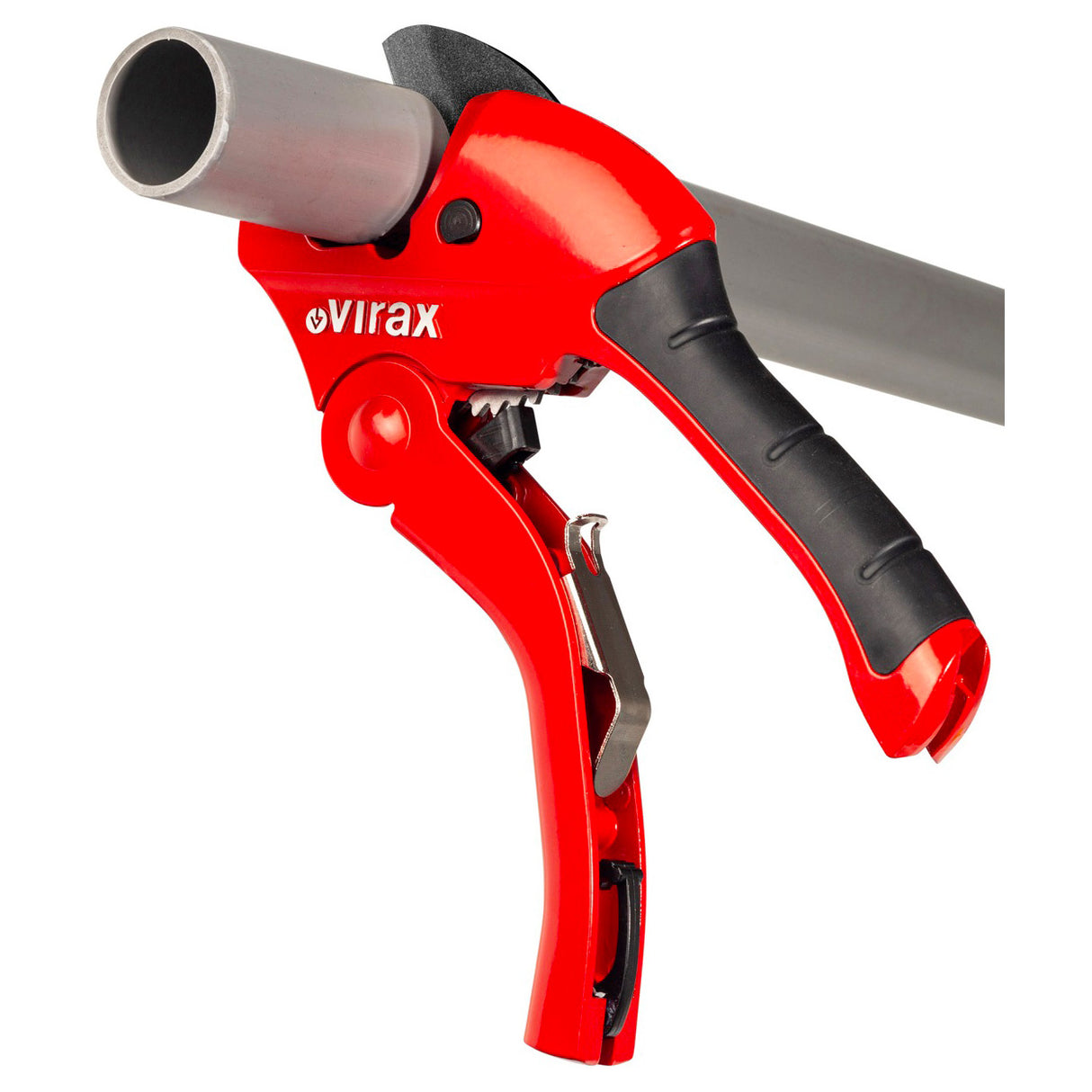 Coupe-tube Virax rouge pour plomberie, outil de coupe de tuyaux, poignée noire