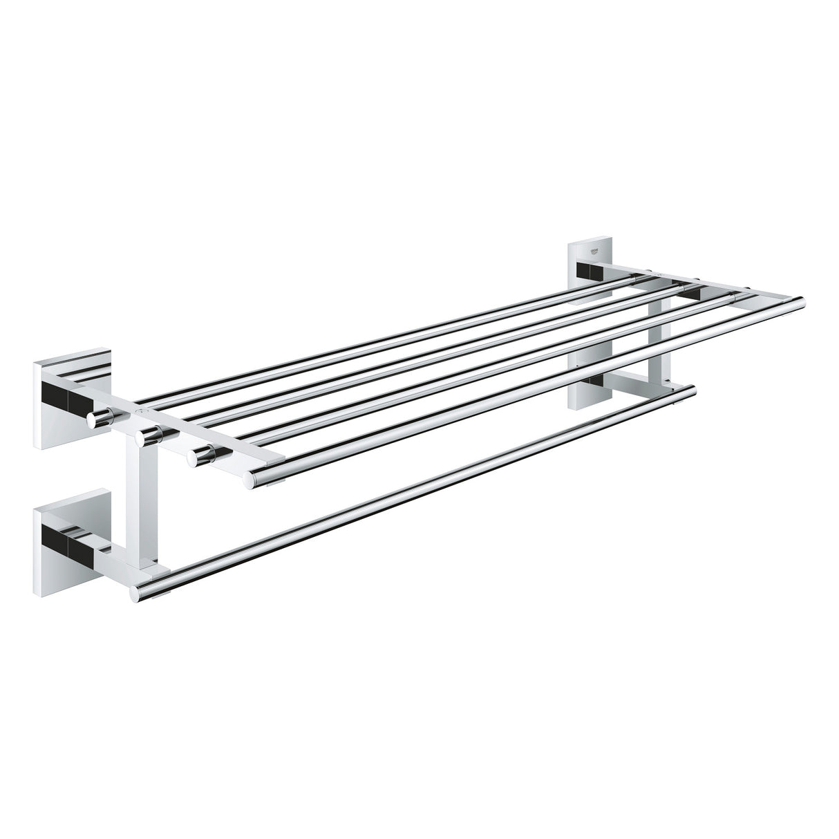 Porte-serviettes mural Grohe, accessoire salle de bain, couleur chrome brillant