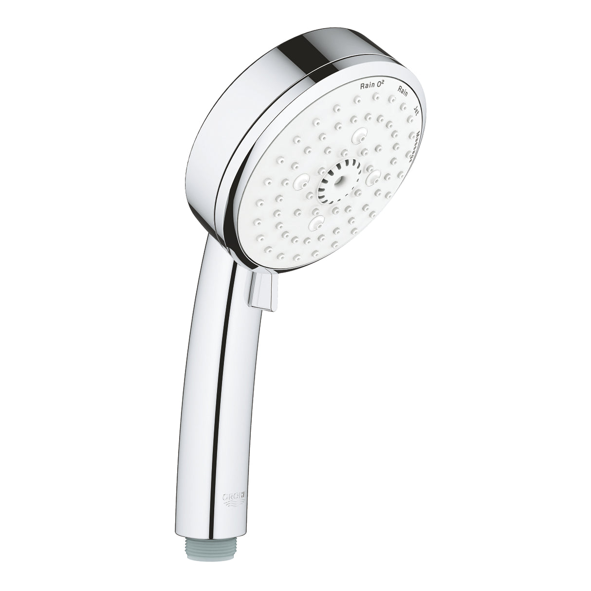 Douchette Grohe, pommeau de douche couleur chromée, design moderne.