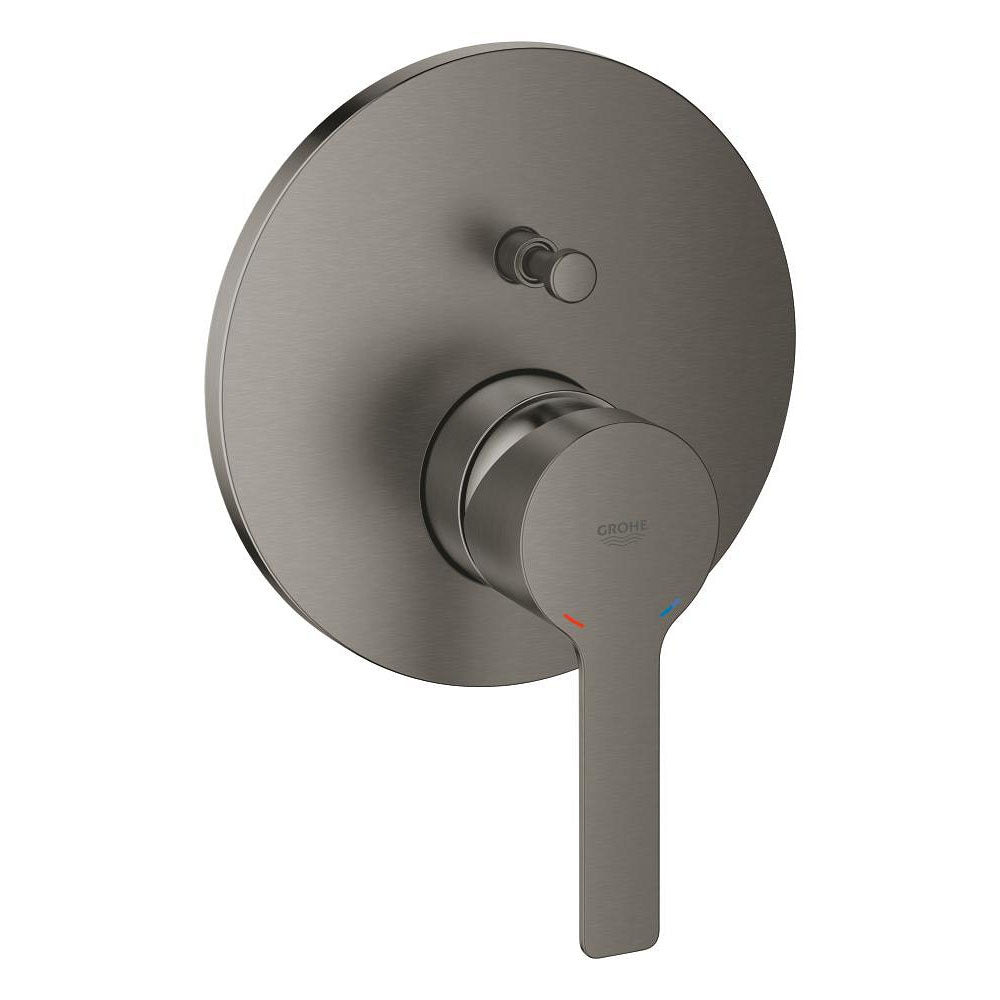 GROHE Mitigeur bain-douche monocommande 2 sorties avec inverseur Lineare Hard Graphite brossé