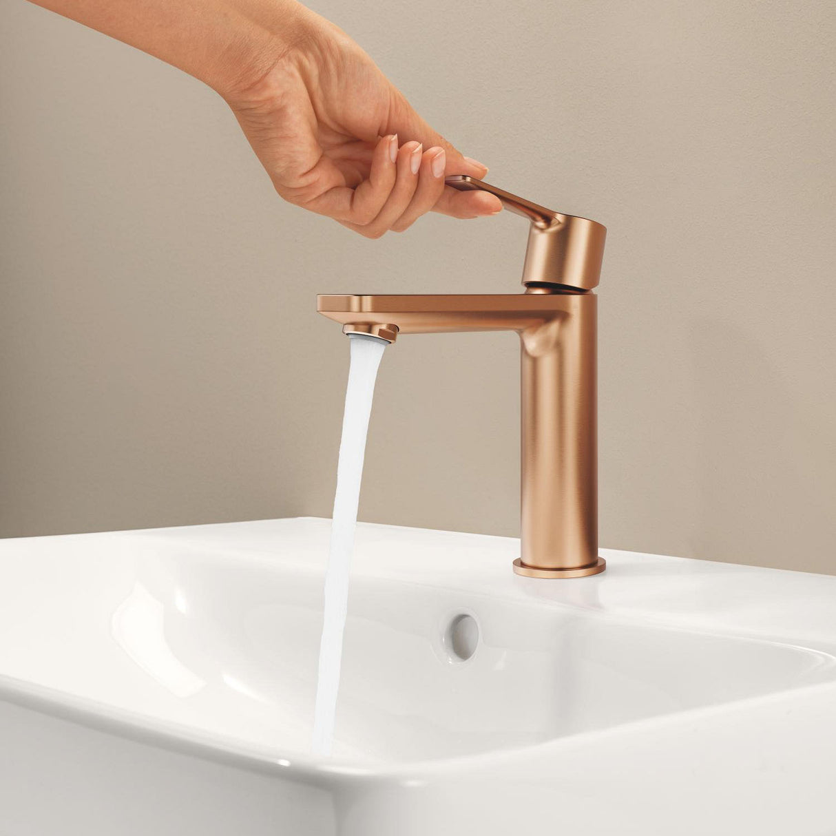 GROHE Mitigeur de lavabo monocommande Lineare Taille S sans tirette