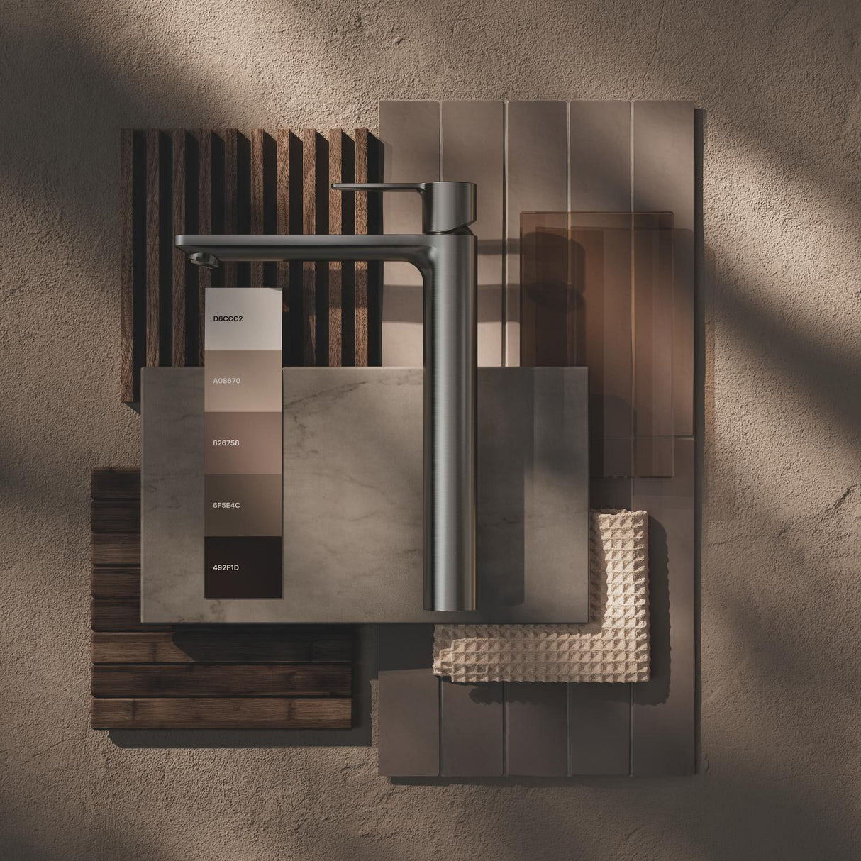 GROHE Mitig de lavabo monocommande Lineare XL Hard Graphite brossé