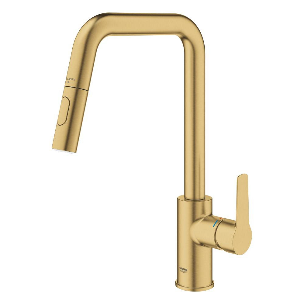 GROHE Mitigeur de cuisine monocommande avec douchette Start Cool Sunrise brossé