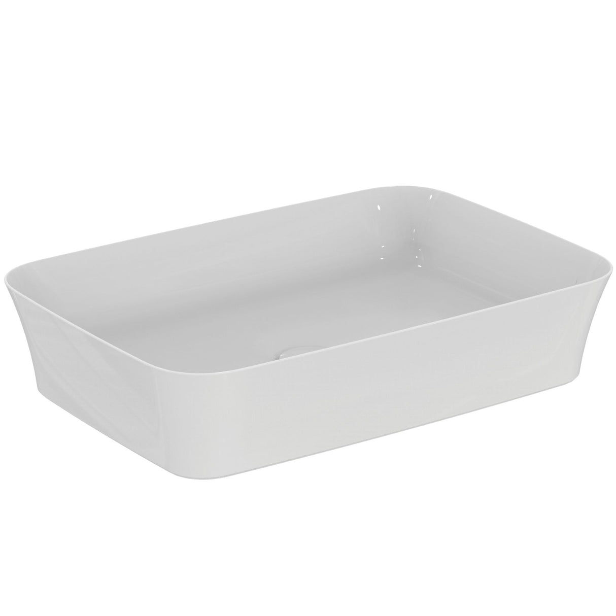 Vasque 55x38 cm Diamatec IPALYSS blanc brillant sans trop plein
