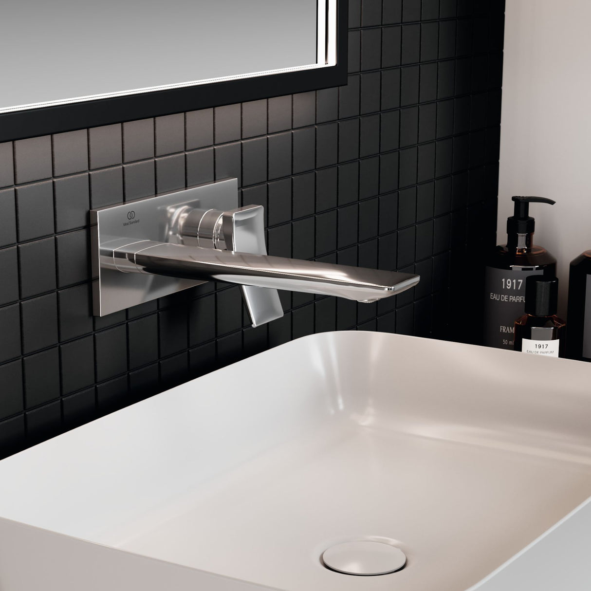 Vasque 55x38 cm Diamatec IPALYSS blanc brillant sans trop plein