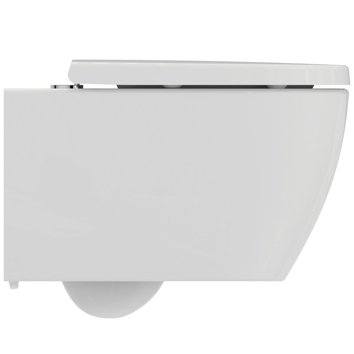 Pack WC suspendu caréné i.life O avec abattant recouvrant declipsable blanc