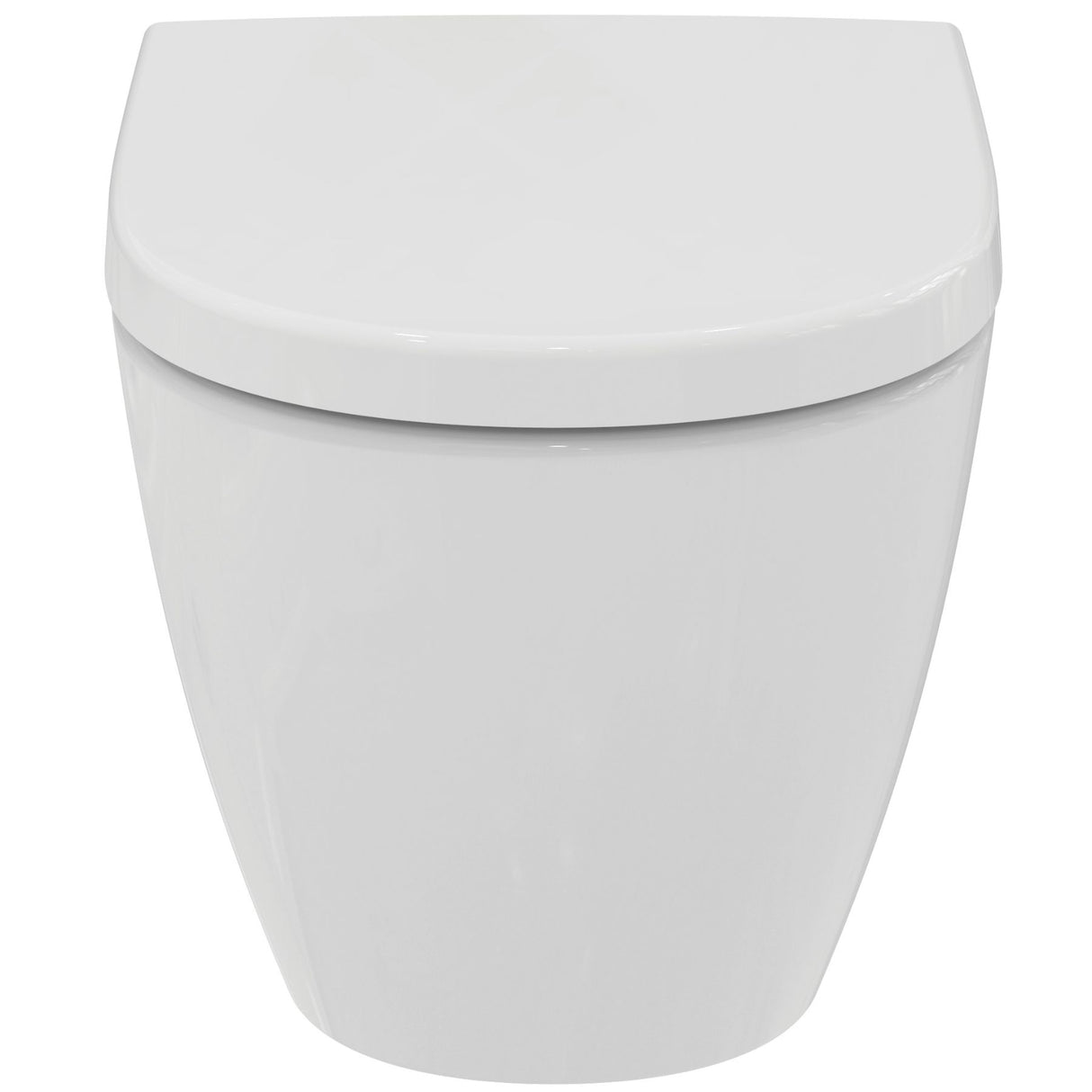 Pack WC suspendu caréné i.life O avec abattant recouvrant declipsable blanc