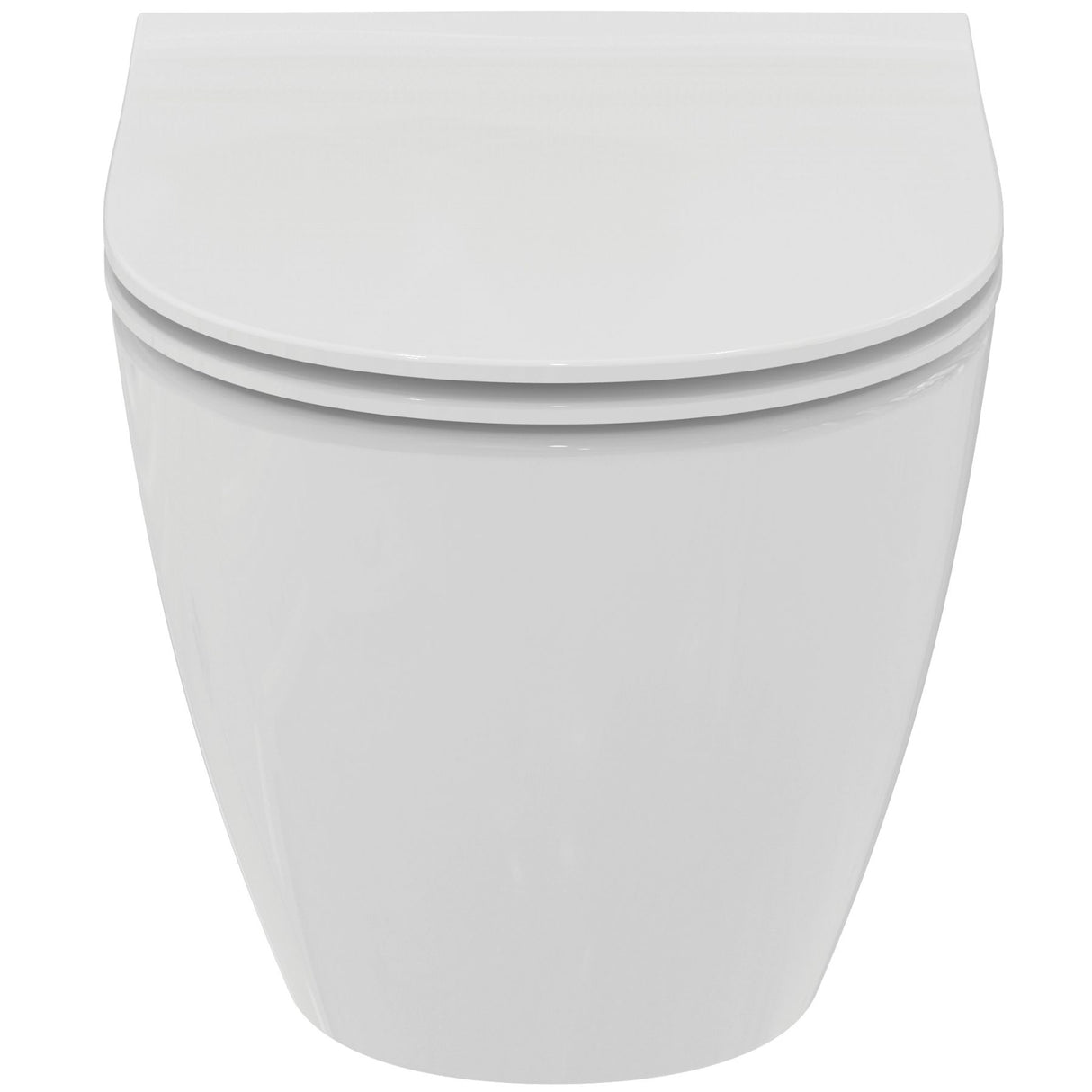 Pack WC suspendu caréné i.life O avec abattant slim declipsable blanc