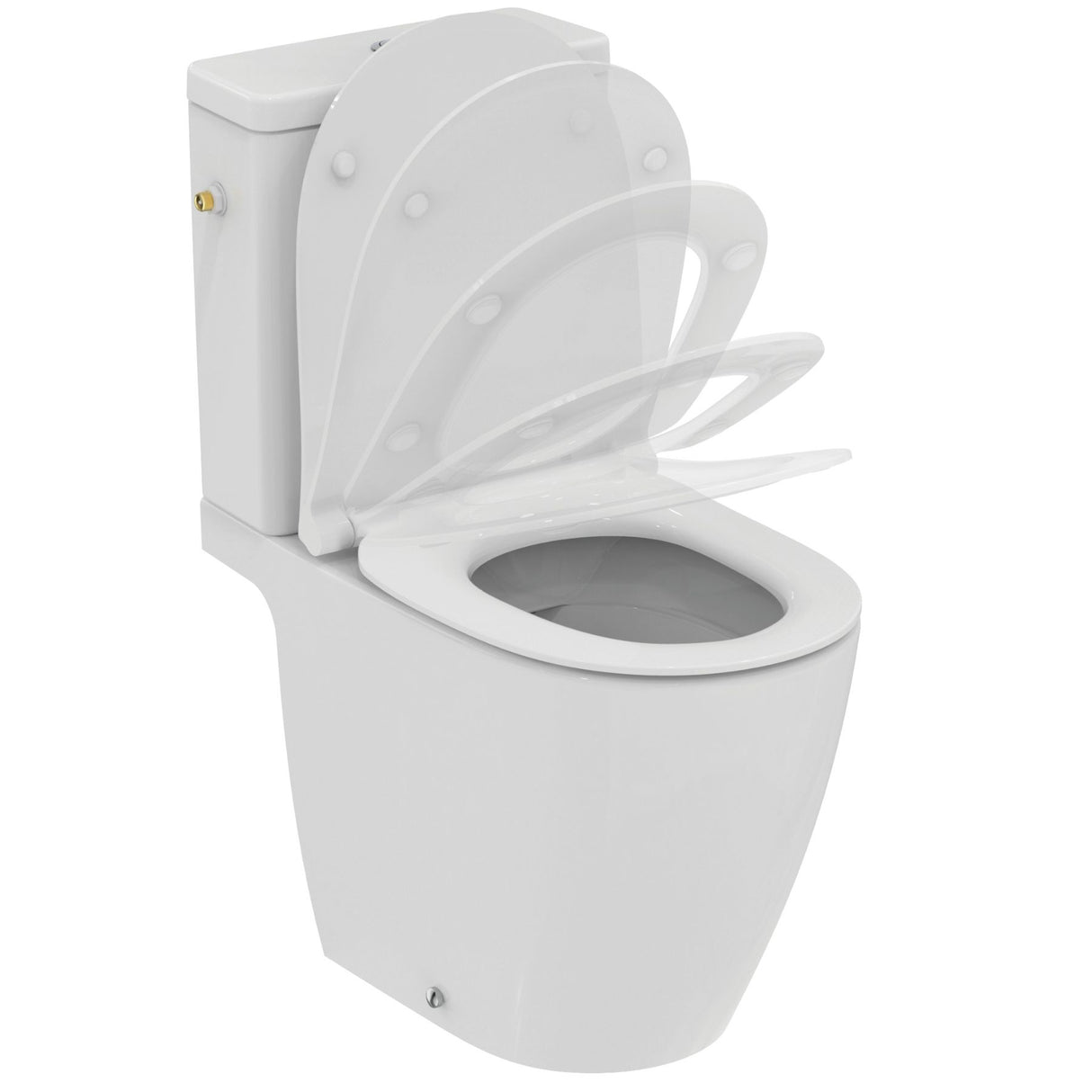Pack WC au sol caréné i.life O Vortex avec abattant slim declipsable blanc