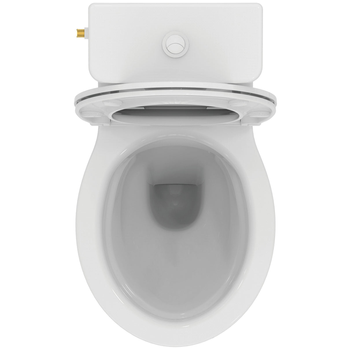 Pack WC au sol sans bride caréné 2,5/4L TIRSO + avec abattant frein de chute déclipsable