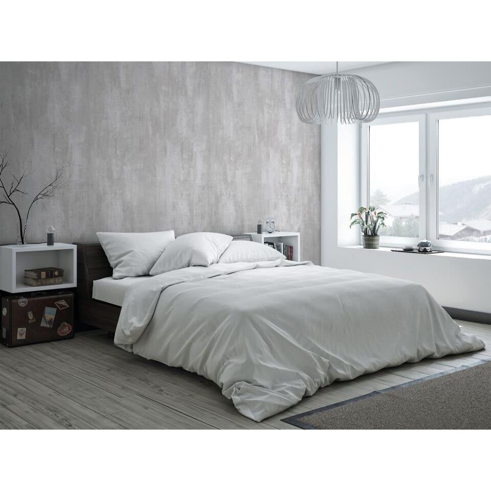 Panneau mural douche autoportant NICHEPANEL - Décor Béton Gris - Finition Mat