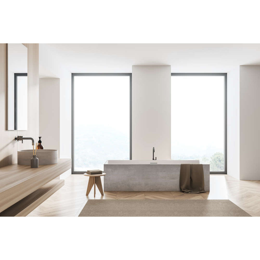 Panneau de baignoire TABLIPANEL - Décor Béton Gris - Finition Mat