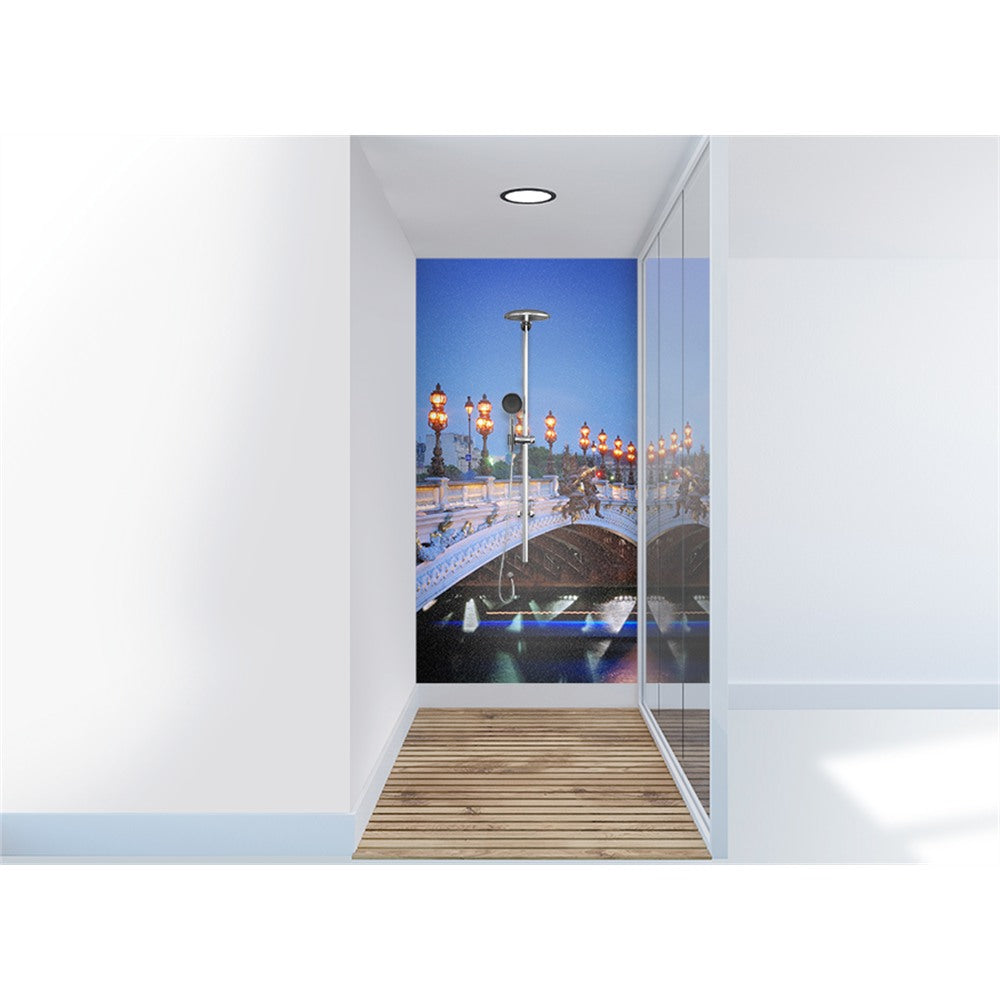 Panneau mural douche VIPANEL - Paysage urbain Paris 2 - Finition brillant